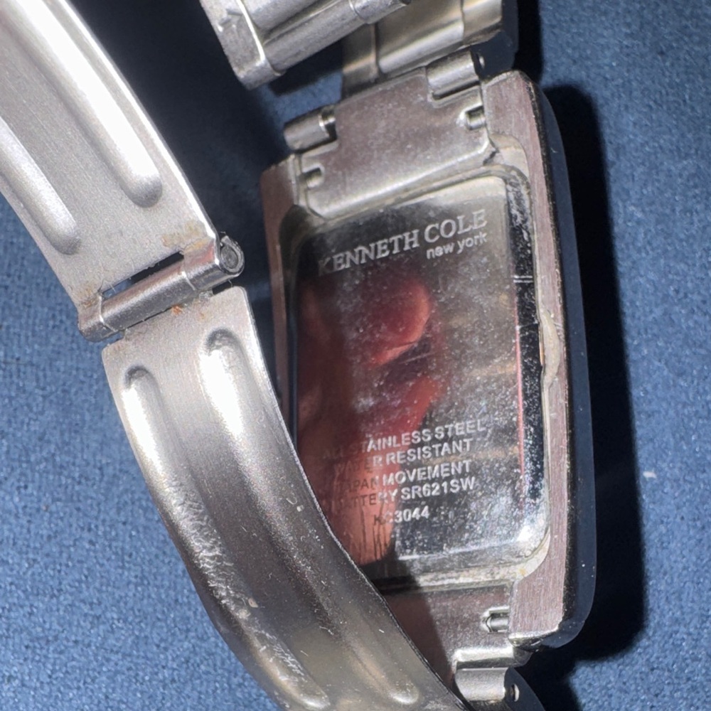 Kenneth Cole Silver Rectangular Watch - image 5